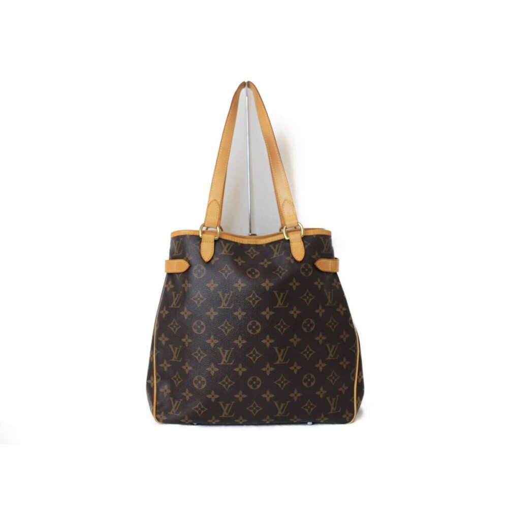 Louis Vuitton Handbag Vertical Monogram Bag Batignolles Brown Canvas Shoulder